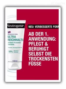 Kem dưỡng da chân giảm nứt gót Neutrogena ULTRA REICHHALTIG 100ML - HÀNG XỊN CHUẨN - giúp phục hồi da chân khô và gót chân ngay từ ngày đầu sử dụng đồng thời giúp dưỡng ẩm các khu vực thô ráp và chai sạn khác.