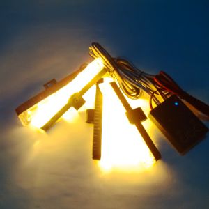 Lampu Led Strobo Grill 6 Mata ada 4 Batang warna Biru