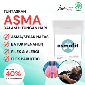 Asmafit Herbal Obat Asma Sesak Nafas & Batuk Menahun dan Batuk Berdahak TBC 10 Pcs
