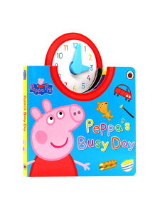 【Ready Stock】Peppa Pig: Peppas Busy Day interactive boardbook clock time book