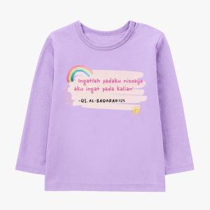Kaos Anak Perempuan Lengan Panjang Edukasi Series Anak 1 - 14 Tahun