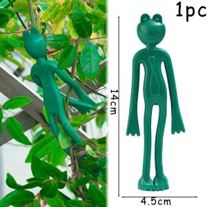 3Pcs Frog Shaped Plant Tie Garden Flower Vegetable Planting Vine Fixing Clip Reusable Cable Tie