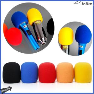 【jianzhanqinl】 Đầy màu sắc cầm tay sân khấu Microphone kính chắn gió bọt xốp Karaoke âm thanh Bìa