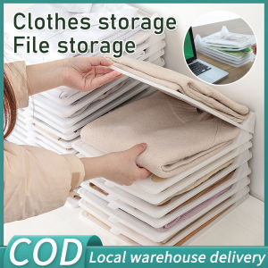 5PCS Clothes Folding Board Lazy Folded Clothes Organizer Wardrobe Organisers Folder Board for Household Bedroom Office Document File Organizer Jeans T-shirt Anti-wrinkle Board