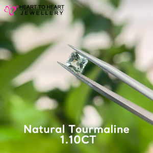 Natural Gemstone Tourmaline 1.10CT Emerald Mix cut Mint Green from Sri Lanka