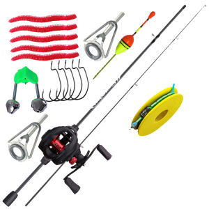 ✔️Indonesia Spot✔️Set Tongkat Dan Gulungan Pancing 1.8 Meter 2 Bagian Casting Fishing Rod Dan 18 + 1 BB 7.2:1 Rasio Gear Rem Magnetik Baitcasting Reel Memancing Baris Lure Combo Set Ideal untuk pemula dan pemancing berpengalaman