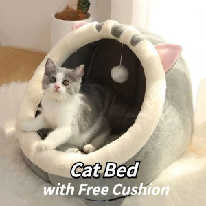 【Ready Stock】tempat tidur kucing besar murah Washable Pet Home Sleep Tempat Tidur Rumah Katil Kucing 猫窝 猫床