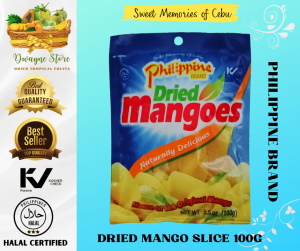 Dried Mango Slice 100g 20g 200g Philippine Brand
