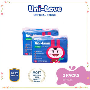 UniLove Airpro Baby Diaper 30s (X-Large) x2 - Hypoallergenic  Ultrasoft
