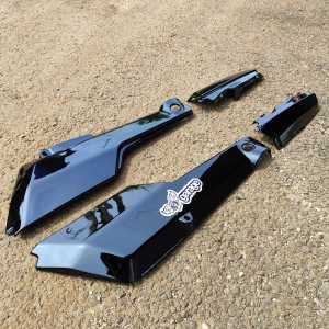 body win Set CAT HITAM bagus Cover Body win 100 set bok aki honda win10 tutup box aki satu set depan belakang kanan kiri Cat Pabrikan Hitam