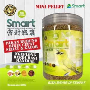 MINI PELLET SMART PAKAN BURUNG PLECI CIBLEK GALTIK PENAMBAH GACOR - 500g