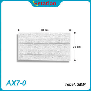 WALLPAPER DINGDING 3D FOAM MOTIF BATU BATA 70 X 77 CM DEKORASI DINDING KAMAR
