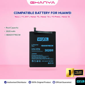 Baterai Pengganti WIXEL HB405979ECW Kapasitas Real 3020mAh untuk Huawei Nova/Y5 2017/Honor 6A/7A/7S/8A/Y5 Prime