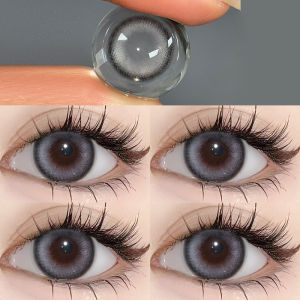 คอนแทคเลนส์ลายฮิต สายตาปกติ คอนแทคเลนส์ รายเดือน Jelwery Grey/ Brown 1คู่- 14.5mm MONTHLY REPALY