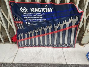 Bộ Cờ Lê Vòng Miệng Hệ Inch 16 Chi Tiết Kingtony 1216SR (1/4 5/16 3/8 7/16 1/2 9/16 5/8 11/16 3/4 13/1)