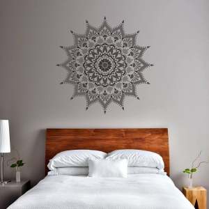 Mandala Stencil Motif 3A Cetakan Dinding Motif Dekorasi Dinding
