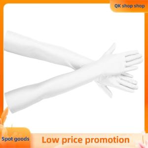 ✨QK shop✨ High Elastic Spandex Sun Protection Gloves Party Nightclub Wedding Performance Black Gloves