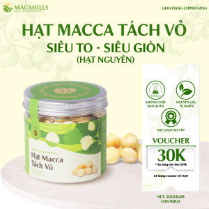 Nhân Hạt Macca Tách Vỏ 500gr Hộp Giấy Sang Trọng Hạt Mắc Ca Tách Vỏ Dinh Dưỡng Maca Hills