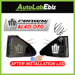 TOYOTA ANH40 VELLFIRE / APLHARD SIDE DOOR PILLAR EMBLEM LOGO WITH LED LIGHT