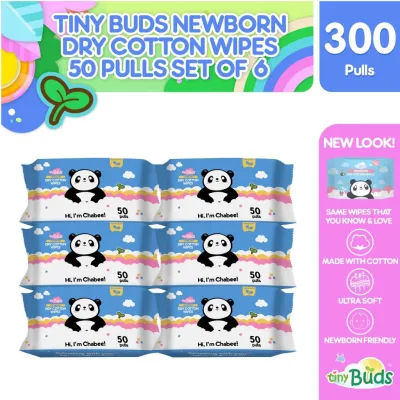 Tiny Buds Newborn Dry Cotton Wipes Buy 5 Get 1 Free
