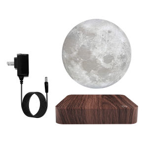 Levitating Moon Lamp 3 Colors Floating Moon Lamp Spinning 3D Printing Magnetic Moon Night Light Unique Lamps Floating Globe - Cool Tech Gadgets Birthday Holiday Anniversary Christmas Gift