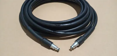 10m Dây phun áp lực cho máy phun xịt rửa LUTIAN - Ống dây thay thế máy rửa xe áp lực cao LUTIAN 2 Đầu Cài Nối Nhanh TYPE A- OEM