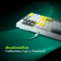 [คีย์บอร์ดภาษาไทย]Machenike K1 Gaming Keyboard Thai Keyboard คีย์บอร์ดเกมมิ่งแบบมีสาย 98 ปุ่ม แบบ RGB Backlit คีย์บอร์ดเงียบพร้อมปุ่มหมุนและแผงตัวเลข. 