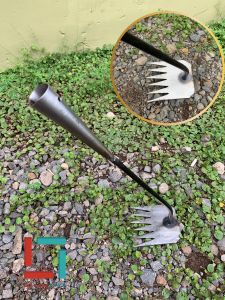 Alat Kebun Taman Garuk Mini Serbaguna /Pencabut Rumput/Pengembur tanah/ Pacul Cangkul Garpu Garukan Tanah Mini