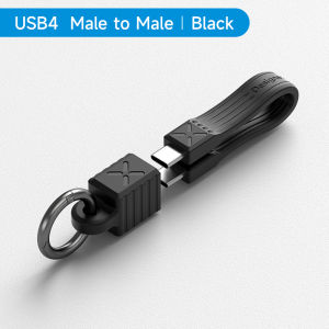 Hagibis USB 4 Cable Portable Keychain 240W Charging USB C To Type-C Cable 40Gbps Data Transfer 8K 60Hz Video Display For iPhone 16 15 Pro Max Thunderbolt 4/3 Hubs External SSDs
