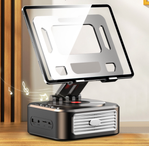 ลําโพงเหล็กขนาดเล็กเสียงแหลมสามในหนึ่งเดียวกลางแจ้ง ลําโพงบลูทูธใส่การ์ด