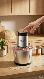 EDENS 3L Stainless Steel Food Processor Blender Large Capacity Electric Meat Grinder Household Powerful Food Blender Pengisar Daging Berkuasa Tinggi - Fulfilled by Edens