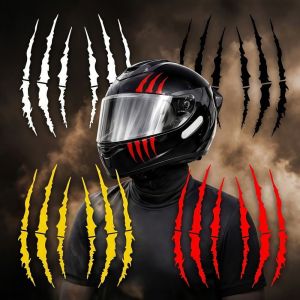 MINIYX Vinyl Motorcycle Stickers Covering Scratches Demon Claw Helmet Stickers Demon Style Solid Color Car Vinyl Stickers Vehicle Decoration