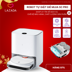 Robot hút bụi lau nhà giặt sấy giẻ lau Mijia SC Pro - Hàng 97% - Lực hút 3000PA - Kết nối App - Cảm biến va chạm thông minh - Bảo hành uy tín