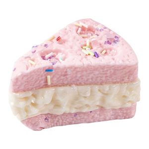 JITEN Creative Triangle Cheese Squeezable Toy Realistic Simulation Cake Slow Rising Squishy Toy Cake Pinch Toy Soft Triangular Cake Pinch Toy Kids Adults