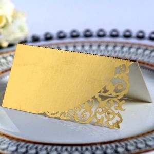 HAPP 10pcs Cắt Thiệp để bàn đám cưới Giấy Trống Thẻ tên số Thẻ bàn tiếp tân Gấp lại Thẻ chỗ ngồi Trang trí tiệc sinh nhật đám cưới