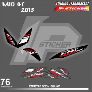 MIO GT 2013 (COD) STIKER STRIPING MOTOR YAMAHA MIO GT - STIKER LIST SIMPLE WARNA VARIASI DESAIN RACING HOLOGRAM DAN TRANSPARAN BISA COD IP PROJECT. KODE 76