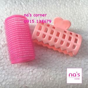 Lô quấn cuốn tóc tự dính kèm kẹp giữ cố định tóc mái tạo kiểu mái cúp mái bay