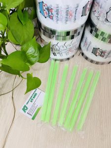 500g ống hút trân châu bọc màng ống hút trà sữa bọc màng ống hút sinh tố nhiều màu