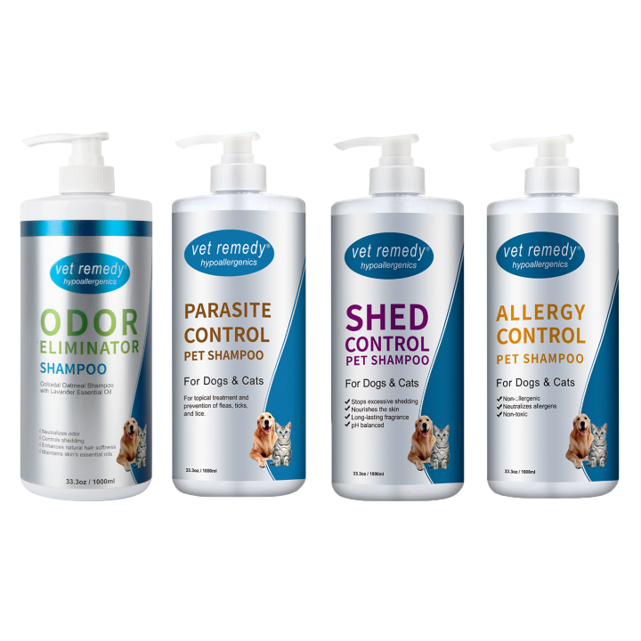 VET REMEDY COAT SOLUTION SERIES -Allergy/Shed/Odor/Flea&Tick Control ...