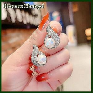 Hmeme 1Pair New Earrings Trendy Earrings Water Drop Earrings Fashionable Temperament Female Korean Earring