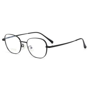 FIFADA 2023ผู้หญิงแฟชั่นหรูหราแว่นตาย้อนยุคแว่นตาไททาเนียมกลมกรอบแก้วใบสั่งเกี่ยวกับสายตาสำหรับ K5001ผู้หญิง