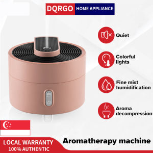 DQRGO [SG Stock] 220ML Portable Mini USB Aroma Diffuser Air Humidifier with 7 LED Night Light Silent Ultrasonic Air Diiffuser Mist Maker Aromatherapy for Car Home Office Free Essential Oil