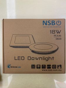 NSB LED 18W Recessed Downlight - Round -- 3000K - WARM WHITE