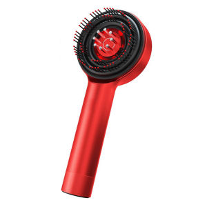 Scalp Head Massager Red Light Therapy Heating Massage Comb EMS High Frequency Vibration Hair Growth Scalp Massager Brush 头皮按摩梳