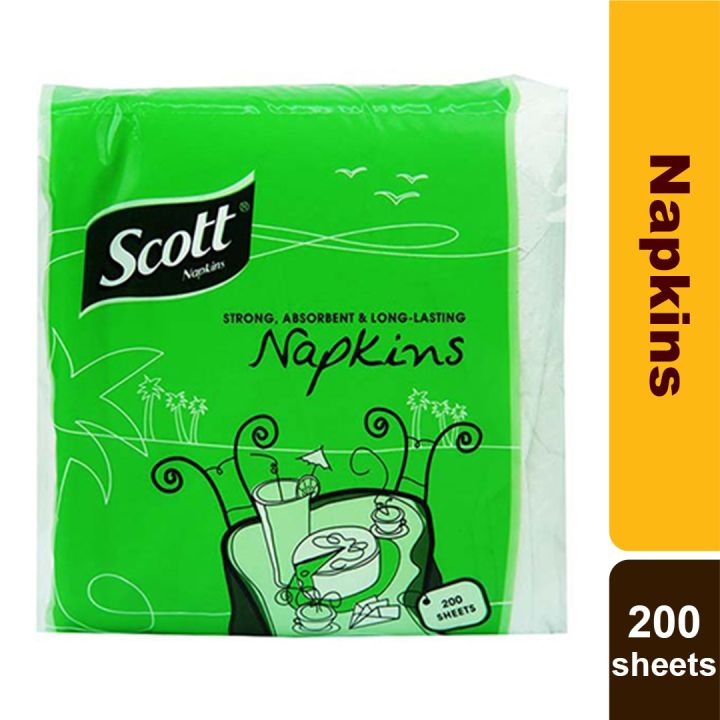 SCOTT Napkins 200 sheets Lazada