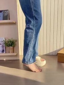 [Free Shipping] High-Heeled Slippers For Summer Outdoor Wear Non-Slip Slippers Height-Increasing Home Anti-Slip Beach Sandals