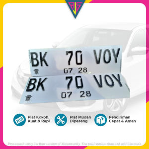 Plat Nomor Mobil Acrylic 5mm