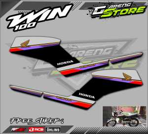 STRIPING VARIASI HONDA WIN 100  / STICKER LIST MOTOR HONDA WIN 100