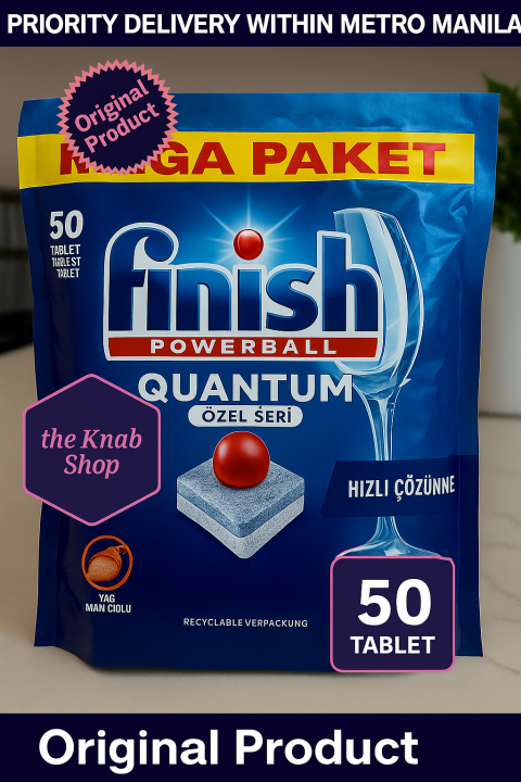 50 Tabs Finish Quantum All in 1 -Dishwasher Tablets/Original product!