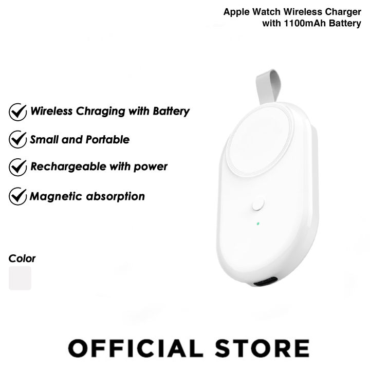 Apple Watch Wireless Charger with 1100mAh Battery for Apple Watch Ultra